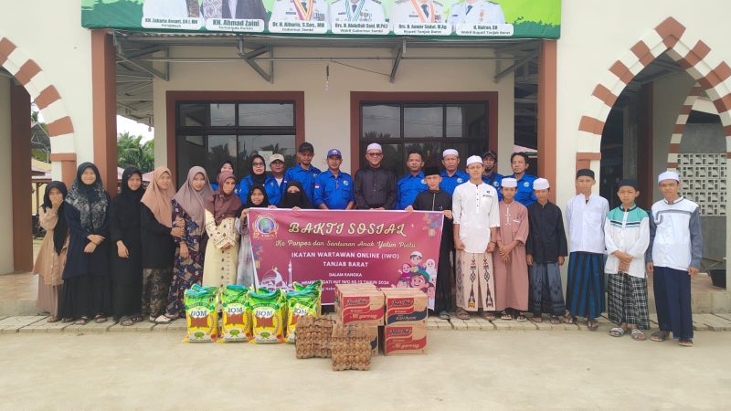 PD Ikatan Wartawan Online (IWO) Tanjab Barat di Pondok Pesantren Al-Qur'an As-Syatibi Kuala Tungkal, Kabupaten Tanjab Barat pada Minggu (4/8/24)