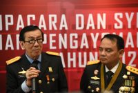 Yasonna H. Laoly di Lapangan Upacara Kemenkumham. Dok: Istimewa