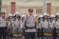 Simulasi Sispam Kota dilaksanakan di depan kantor Komisi Pemilihan Umum (KPU) Kabupaten Bungo. Dok: Istimewa