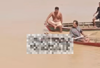 Jasad Terapung di Sungai Batanghari, Desa Penyengat Olak RT 15, Kec.Jaluko, Kab.Muaro Jambi. Dok: Istimewa