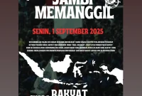 Dok. Pamflet aksi masyarakat Jambi