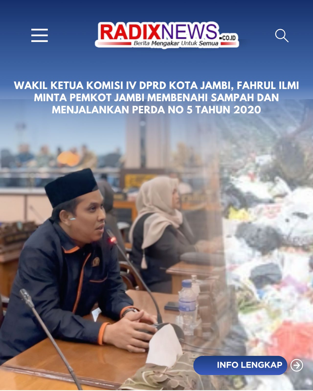 Dok. Fahrul Ilmi Wakil Ketua IV DPRD Kota Jambi 