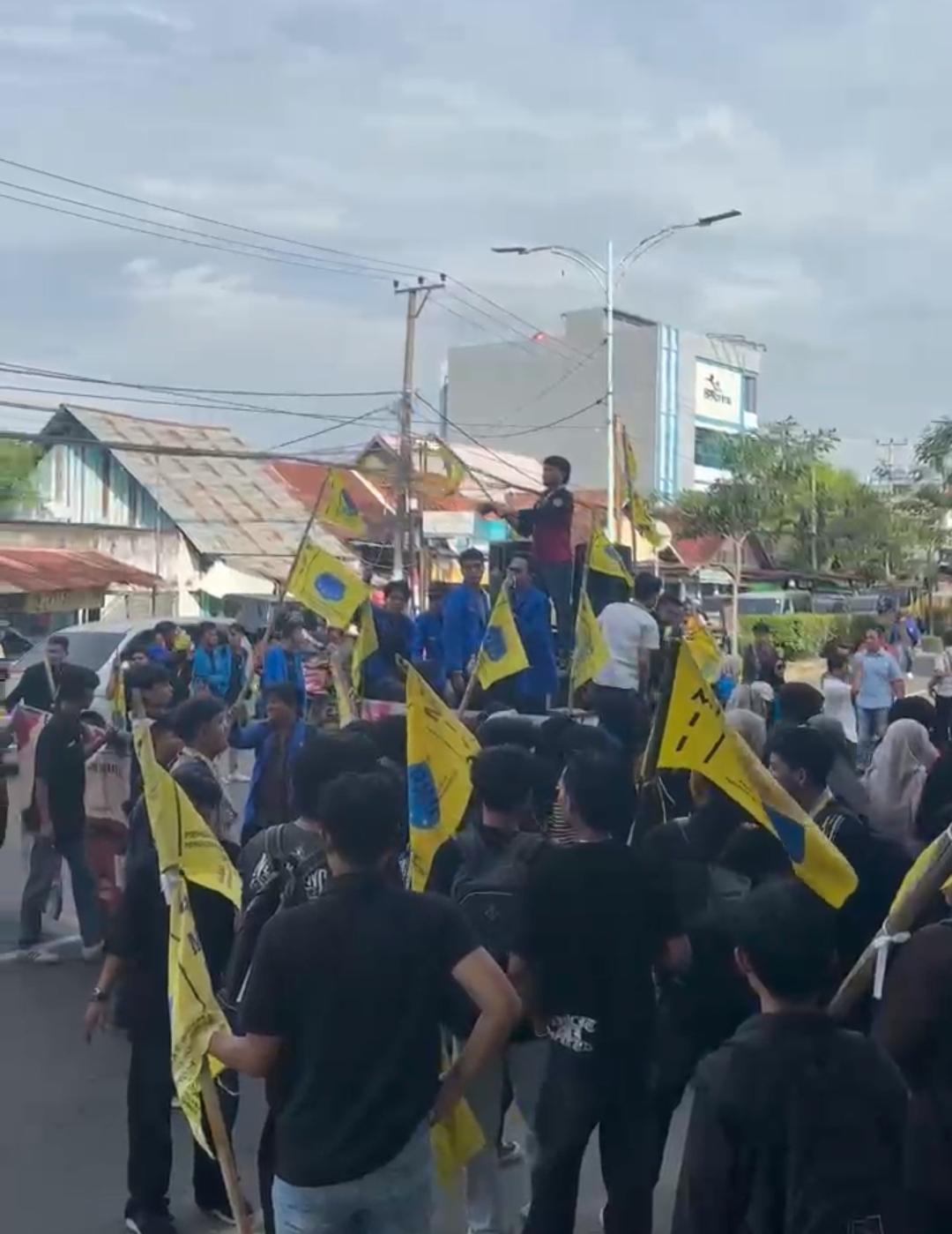 Dok.Masa aksi PMII di depan Kantor Mapolda Jambi